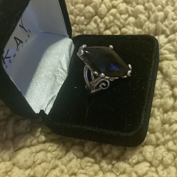 Vintage Carolyn Pollack 925 Smoky Quartz Ring Size 6 - Picture 1 of 10